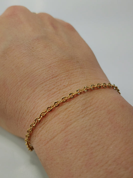 Vandfast armbånd med glimtende mønster