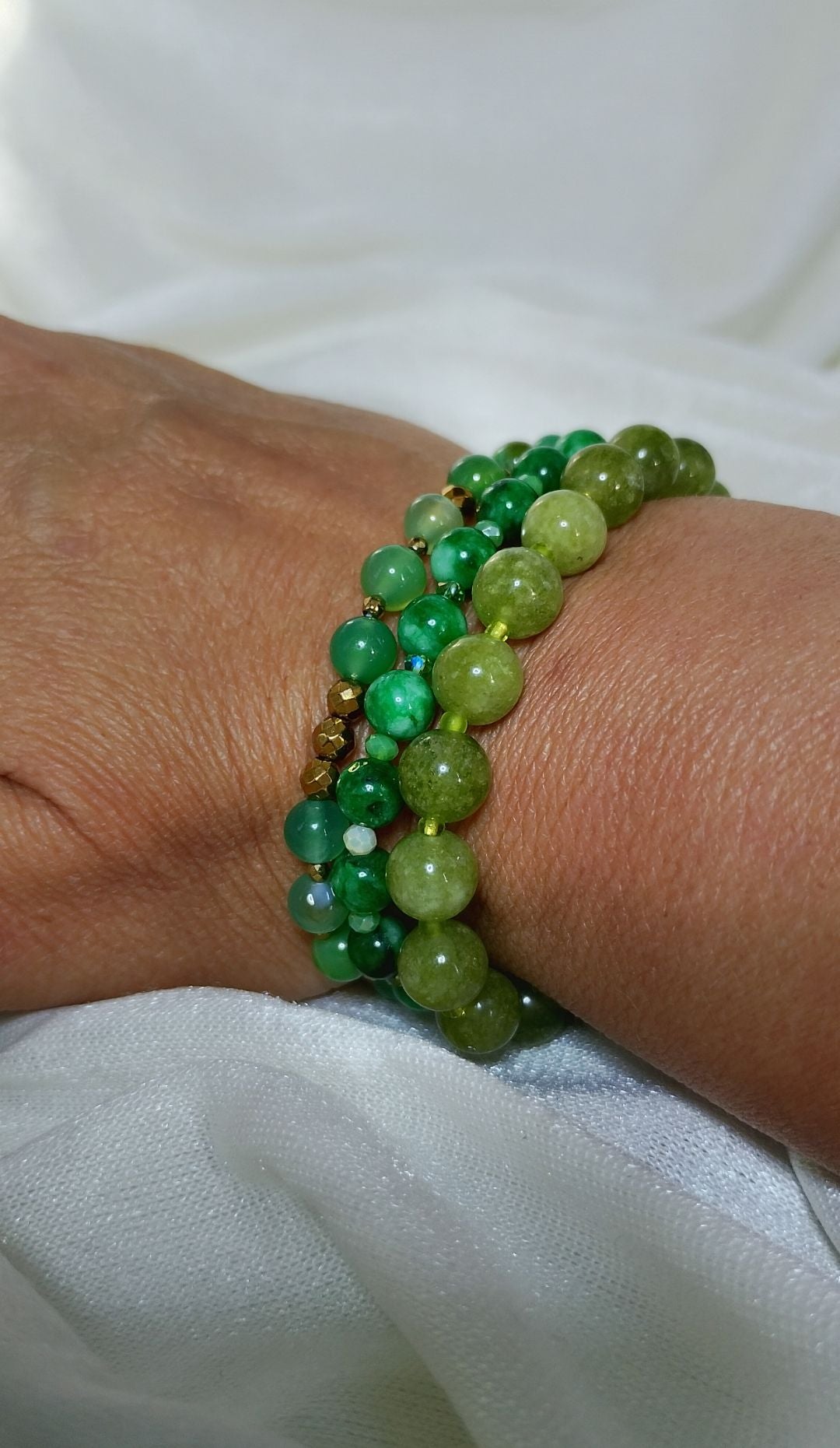 Halvædelstens Armbånd