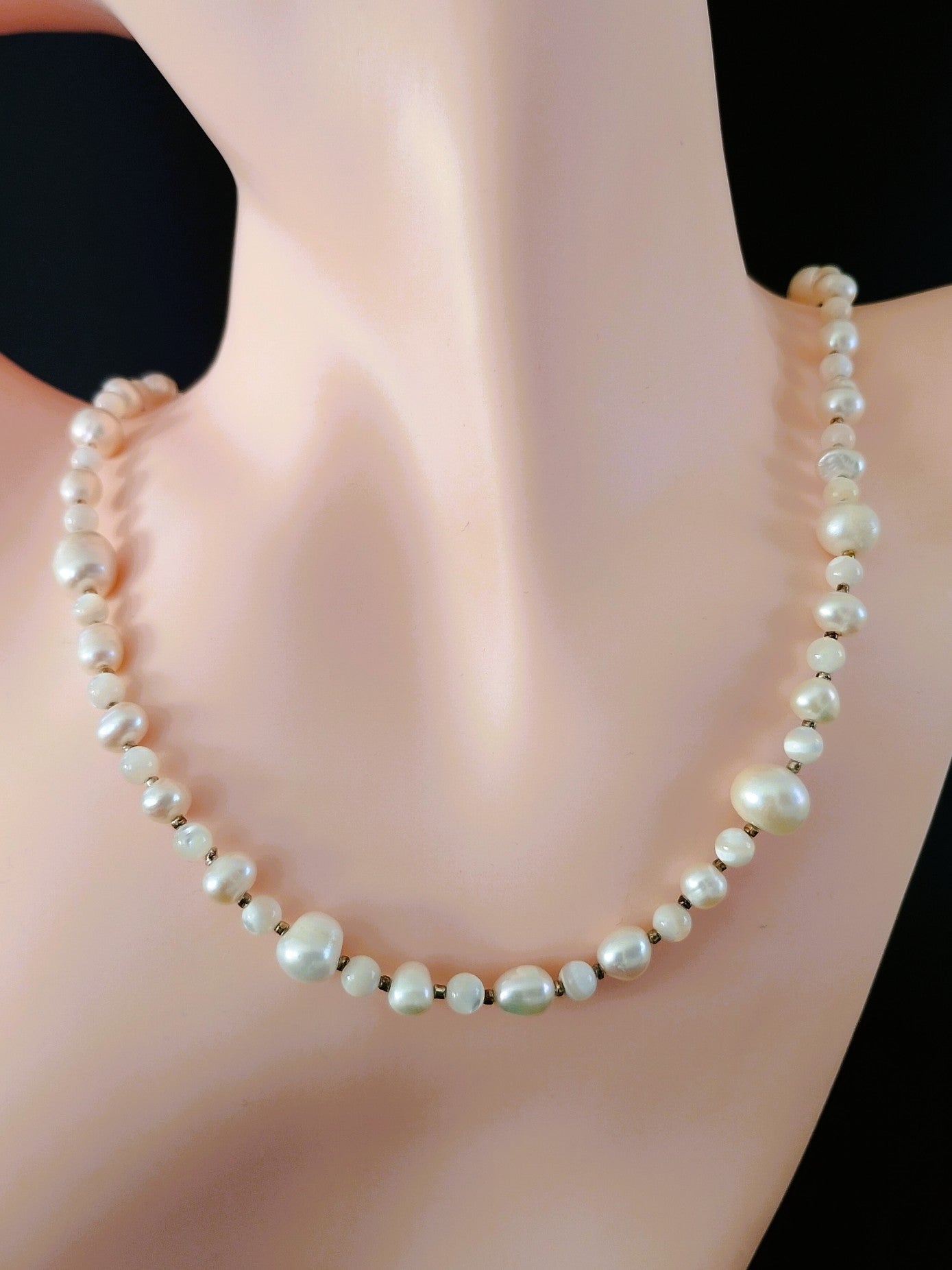 Ferskvandsperle halskæde